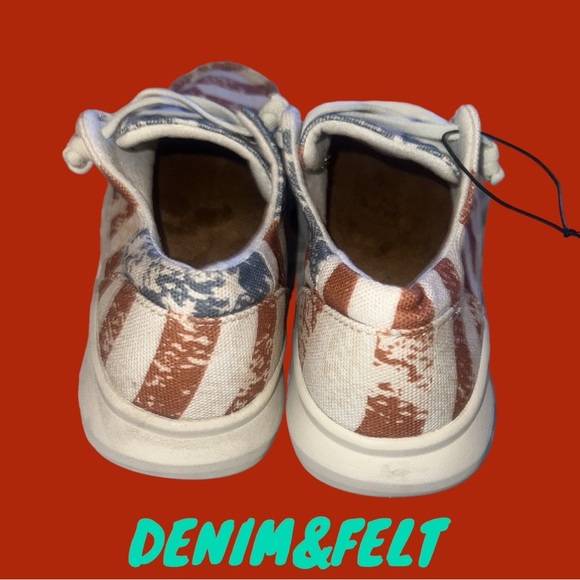 Ariat Red, White, and Blue Women's Sneakers - Picture 9 of 11